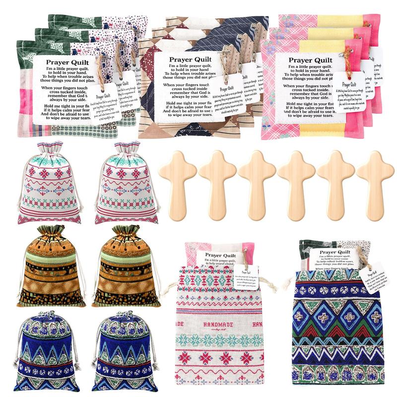 ✝️ Pocket Prayer Quilt Gift Set | 6 Little Blessings for the People You Love 🎁