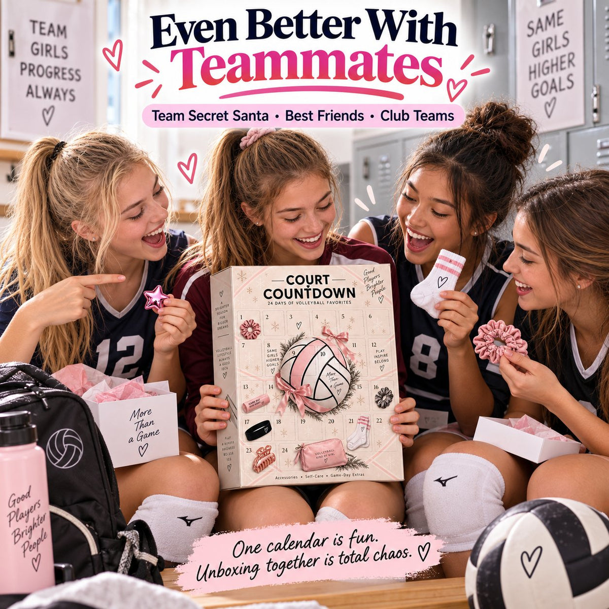 🏐 24 Days. 24 Surprises. One Volleyball-Obsessed Christmas. — 2026 Court Countdown Mystery Box