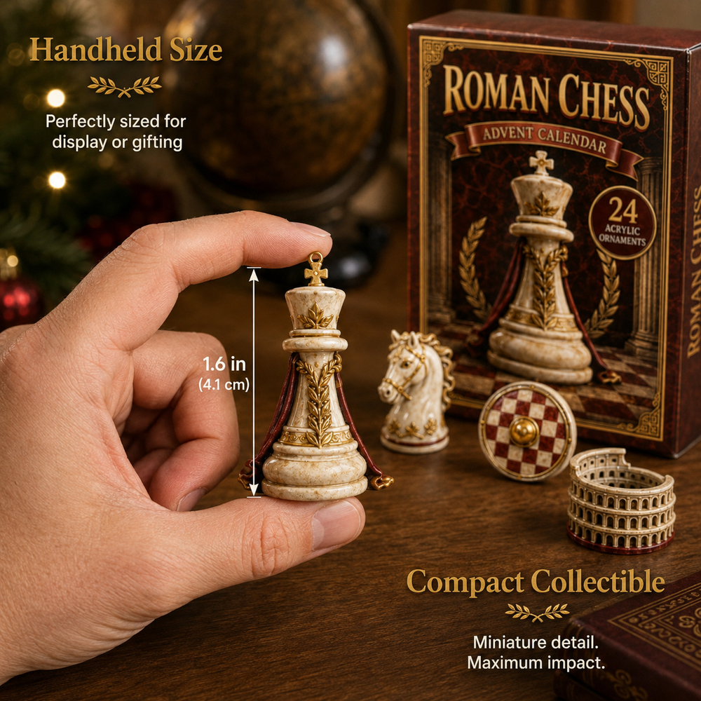 Roman chess collectible handheld size