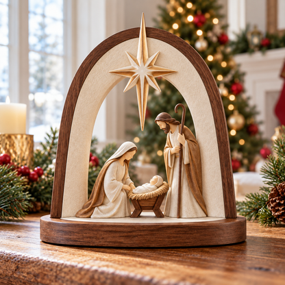 ✝️Light of Bethlehem™ Illuminated Nativity Arch | Warm LED Christmas Faith Decor