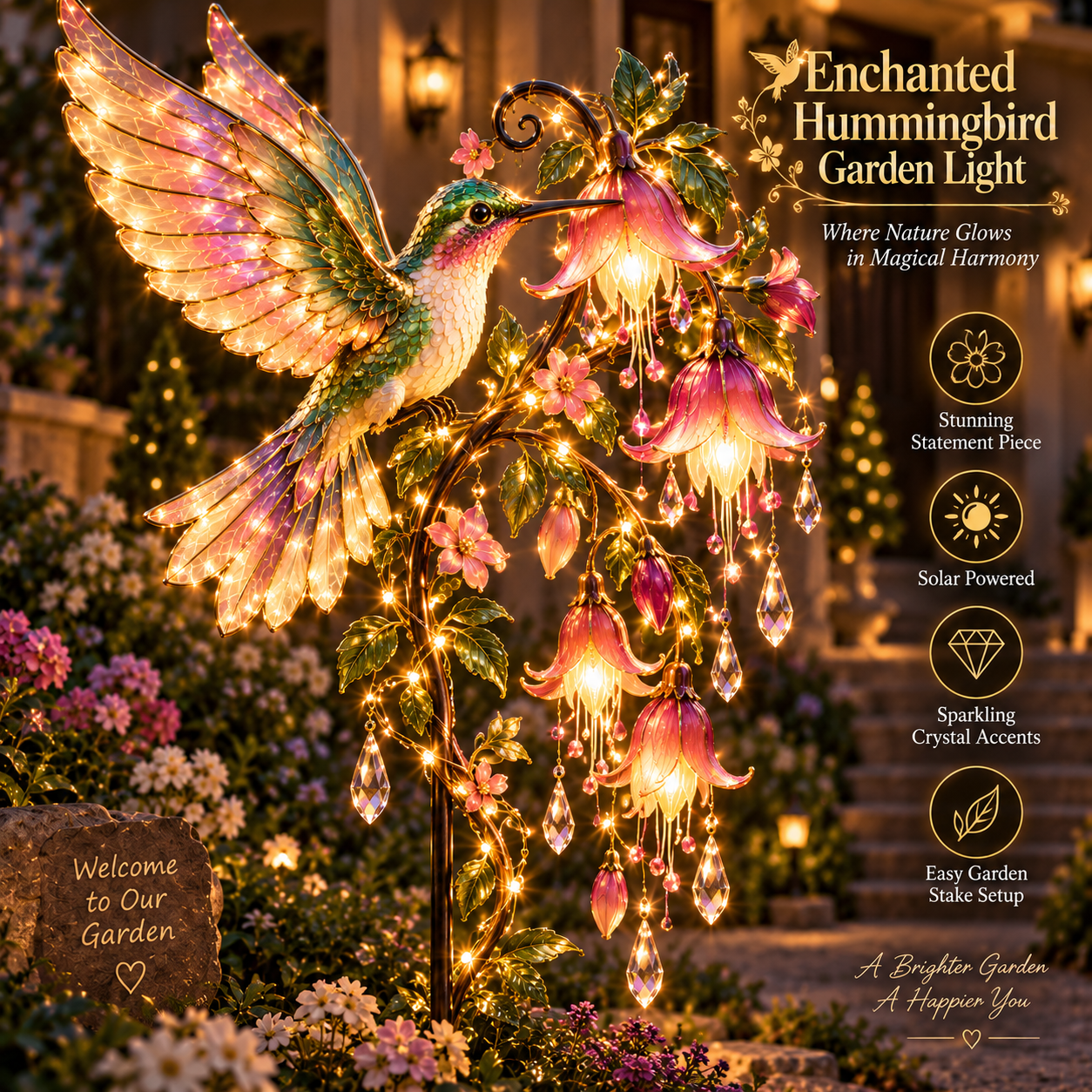 🎁Last Day 49% OFF-✨ Enchanted Garden Glow™ – Solar Fantasy Stake Light