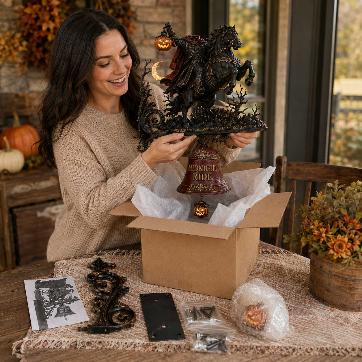 Unboxing Midnight Ride Halloween porch bell