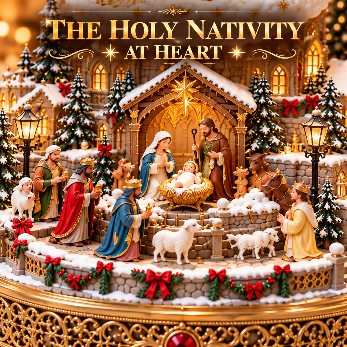 Nativity Christmas Village Home Decor