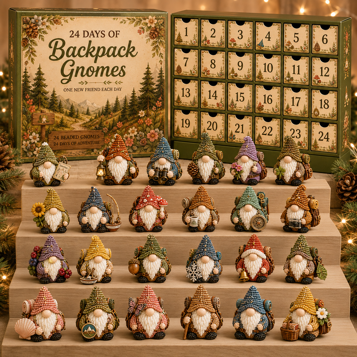 🎄 24 DAYS OF BEADED GNOME MAGIC™