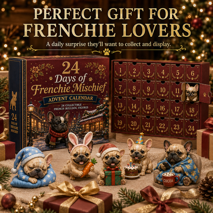 ⏰Limited Stock 50% OFF - 🎄🐶 2026 French Bulldog Advent Calendar – 24 Days of Frenchie Mischief