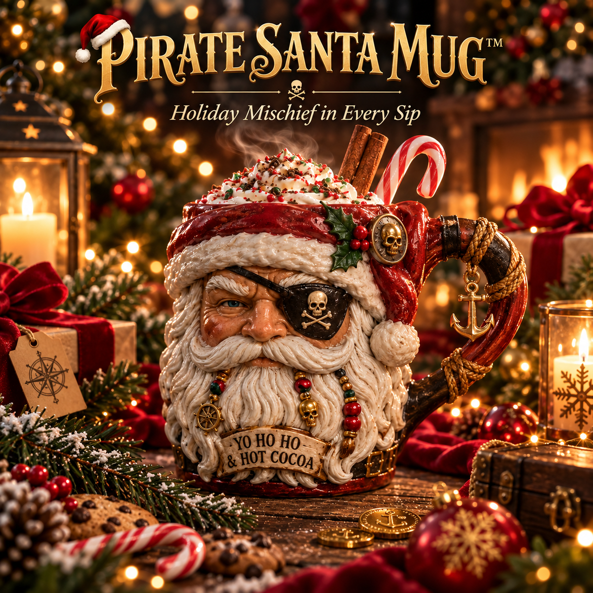 Pirate Santa Mug