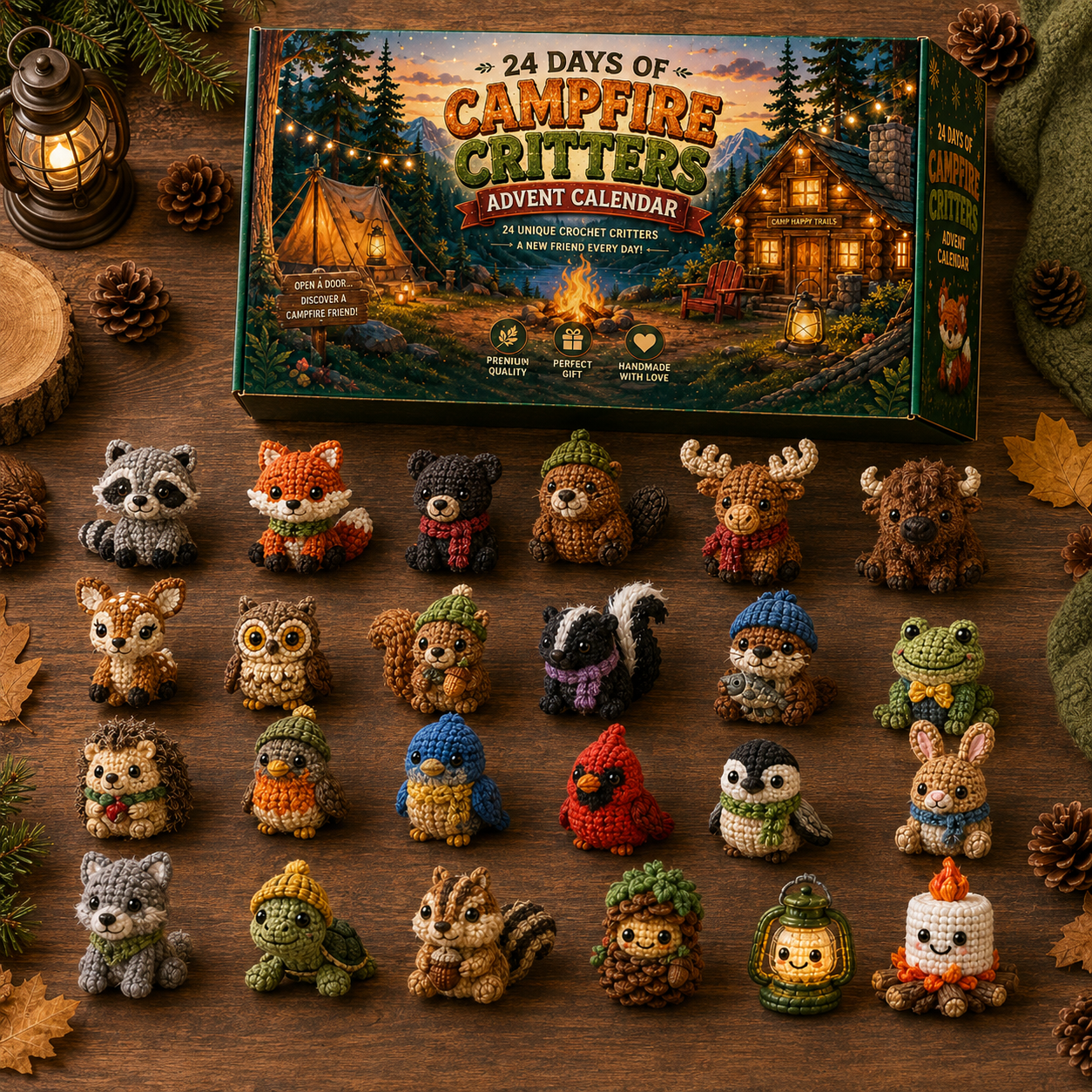 🔥 24 Days of Campfire Critters Advent Calendar 🦊🌲