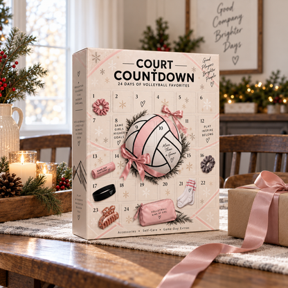 🏐 Court Countdown™ Volleyball Advent Calendar | 24 Days of Volleyball Surprises for Girls