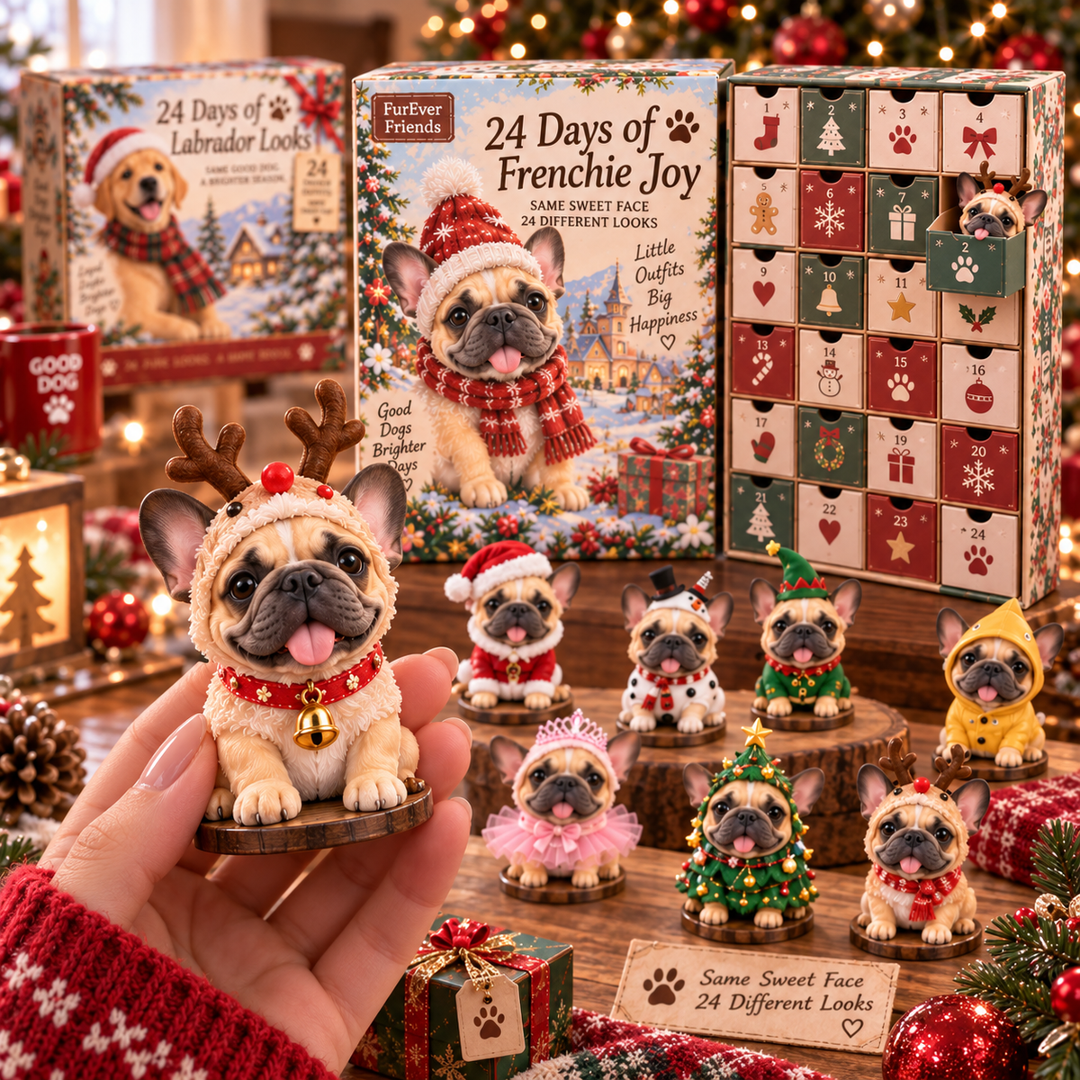 French Bulldog collectible close up