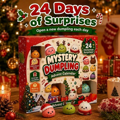 🎄Christmas Dumpling Squishy Advent Calendar🎁 24 Cute Surprise Fidget Toys
