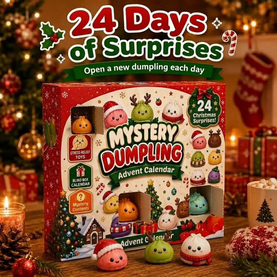 🎄Christmas Dumpling Squishy Advent Calendar🎁 24 Cute Surprise Fidget Toys