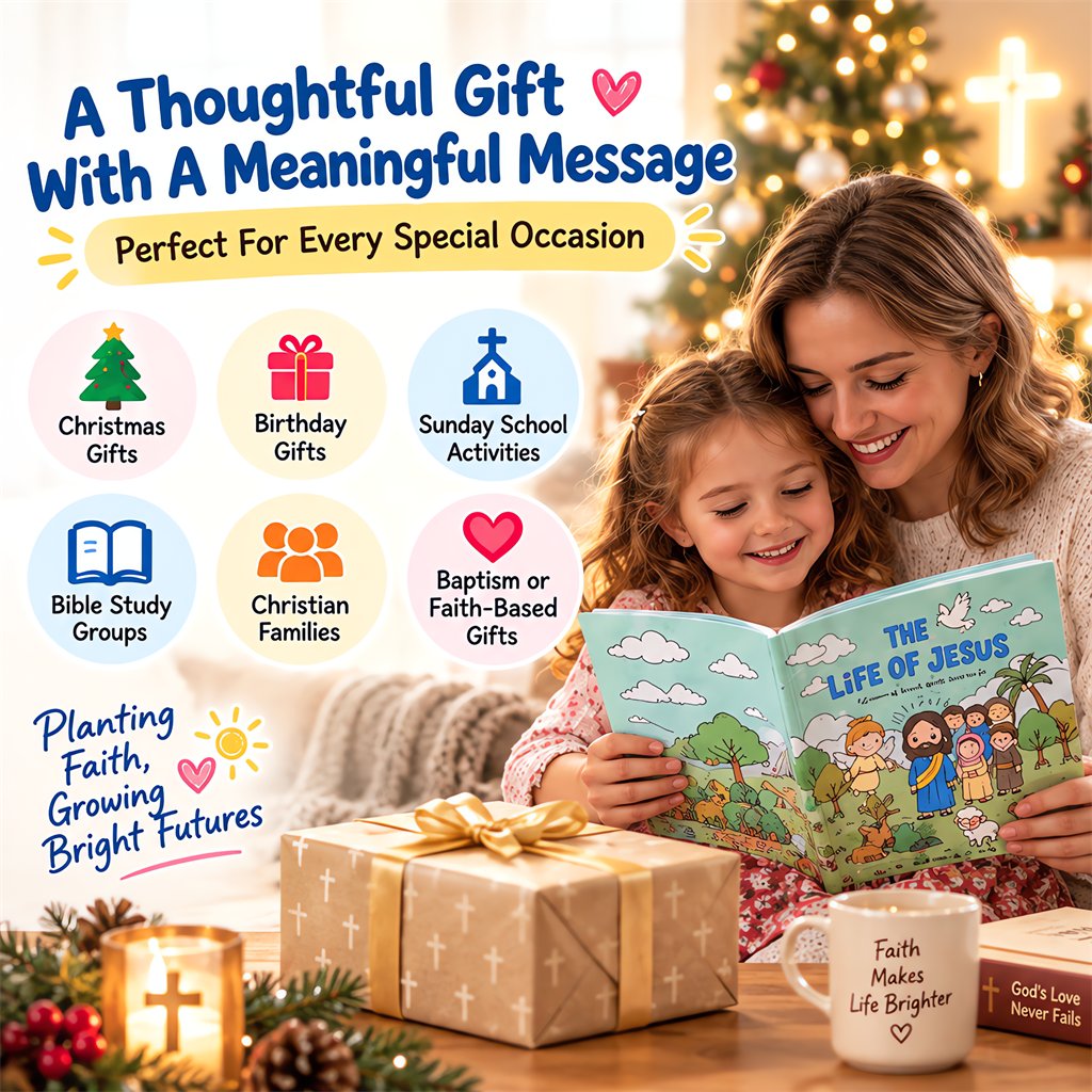 Thoughtful Christian coloring book gift for children