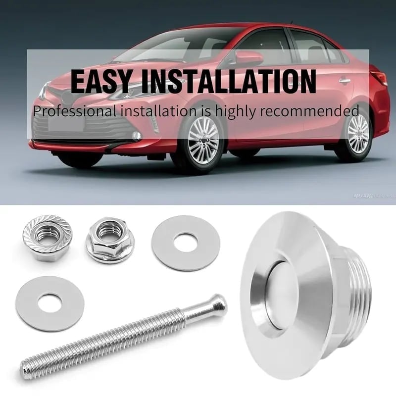 Quick release panel latch installation hardware