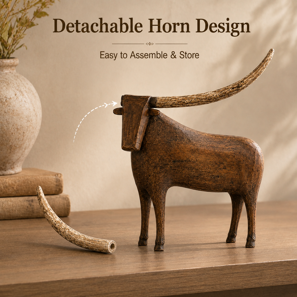 Detachable longhorn design