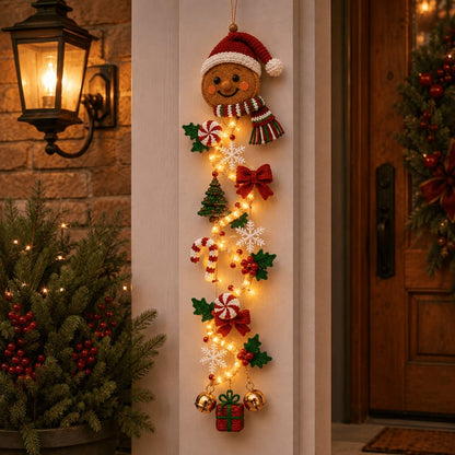 🎄 Christmas Magic Glowing Door Hanger – Light Up Your Door for the Holidays