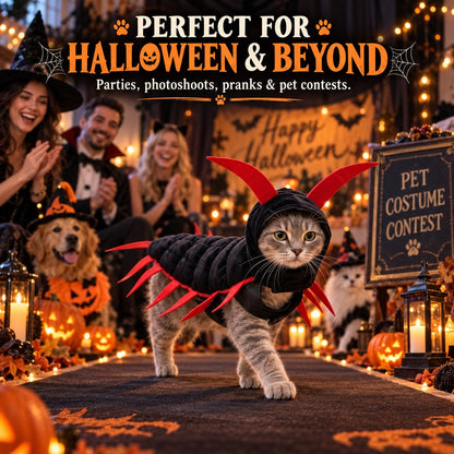 😹 Giant Centipede Cat Costume™ — Creepy Until It Starts Walking