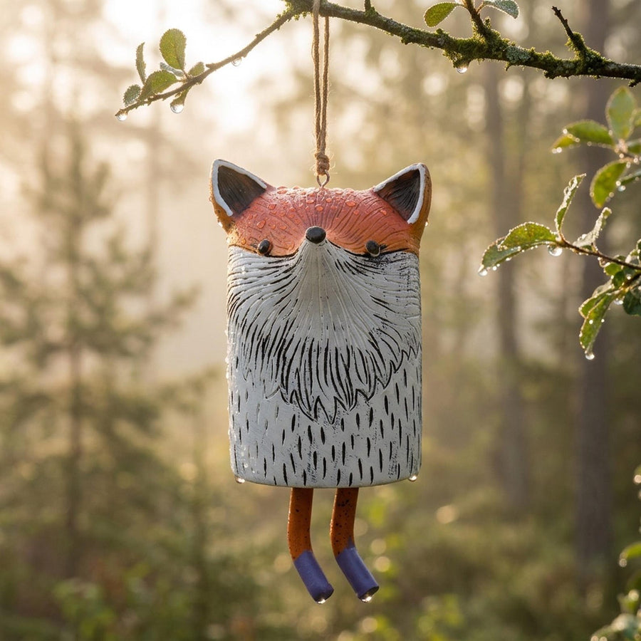 🦊Handmade Whimsical Animal Wind Chime Ornaments🐻