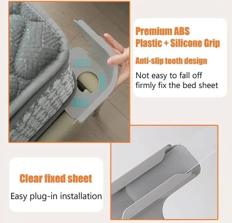 🔥Hot Sale 49% off🌟🛌4-Pack Heavy Duty Bed Sheet Clips