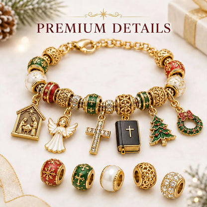 ⏳ Last Day 54% OFF – ✝️ 24-Day Christian Christmas Charm Bracelet Advent Calendar | 16 Faith-Inspired Charms & 8 Decorative Beads to Build a Meaningful Keepsake Bracelet 🎄
