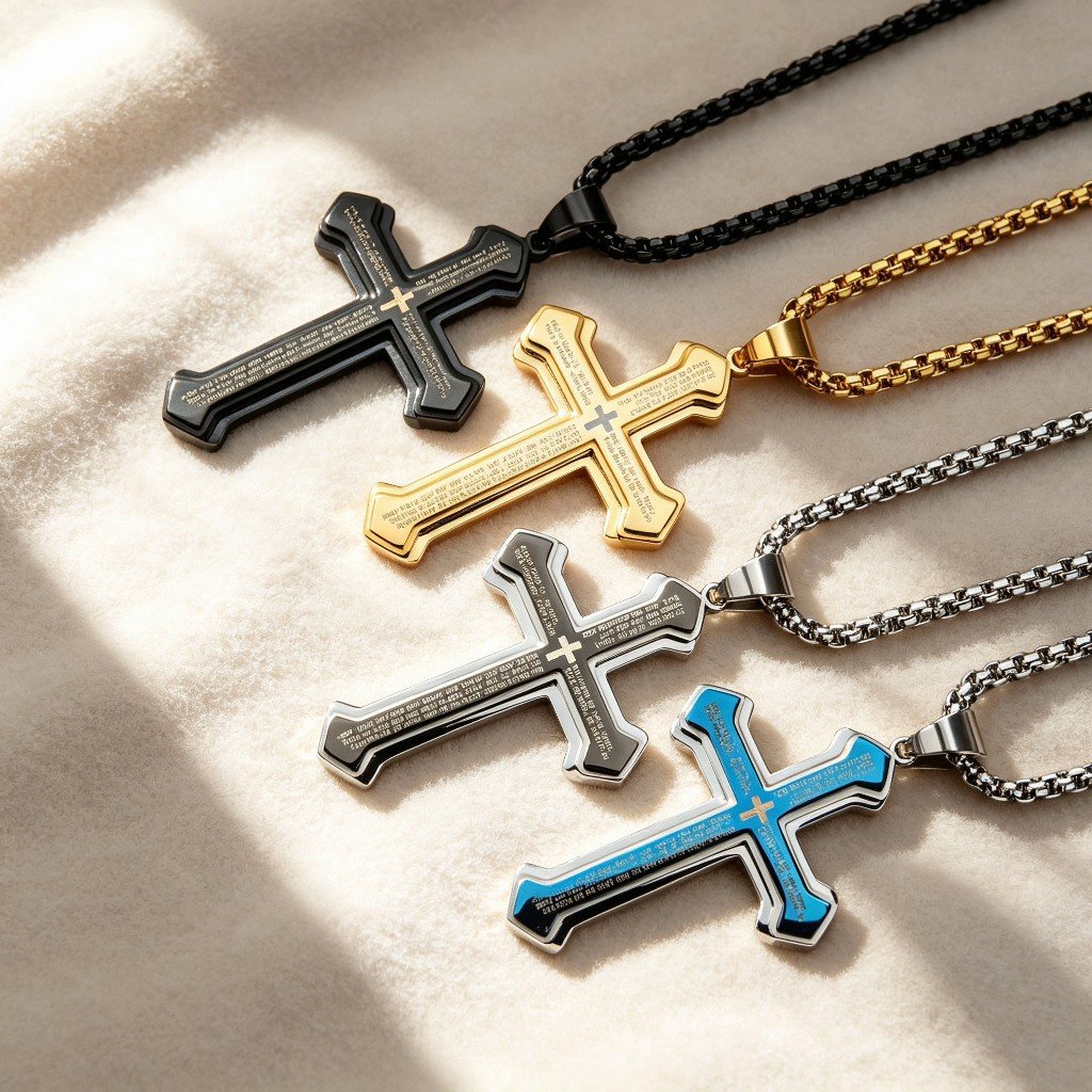 ✝️ Lord's Prayer Cross Necklace