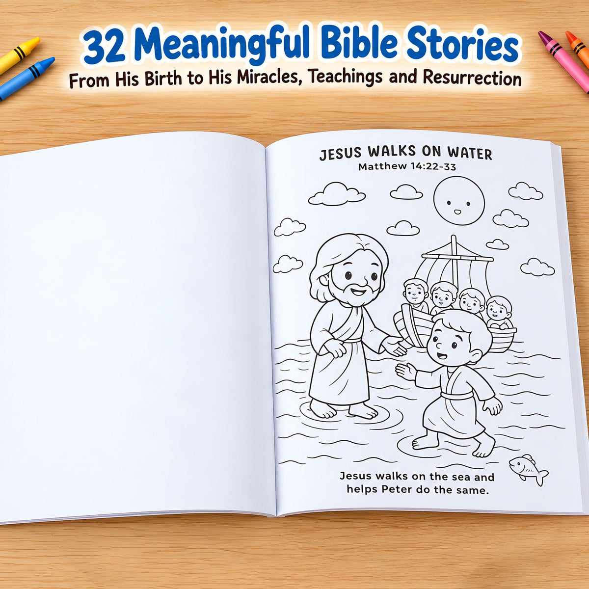 32 meaningful Bible story coloring pages
