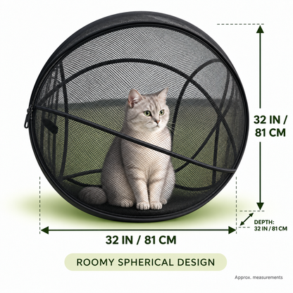 🐱🌿 FreshAir Cat Haven™ | Outdoor Explorer Mesh Playpen