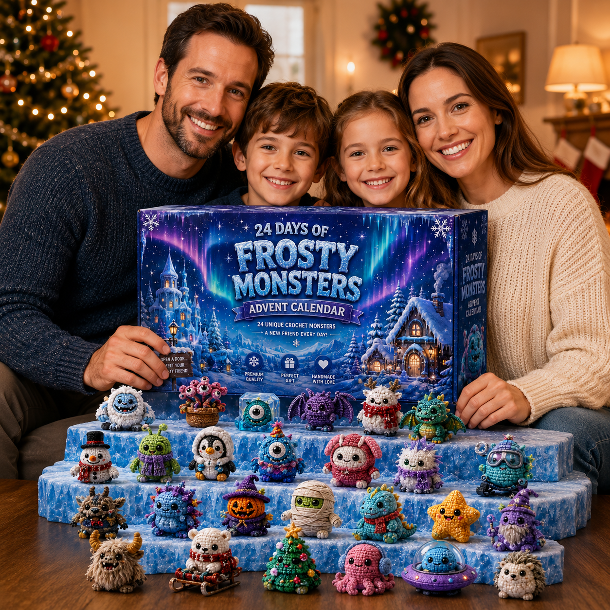 Family Christmas experience with Frosty Monsters Advent Calendar