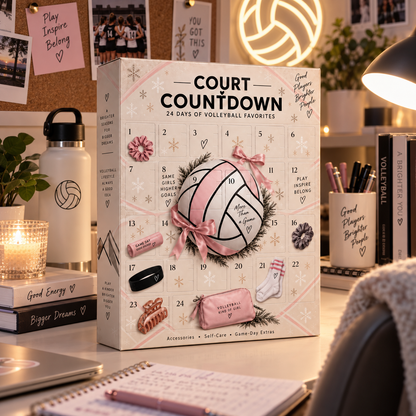 🏐 Court Countdown™ Volleyball Advent Calendar | 24 Days of Volleyball Surprises for Girls