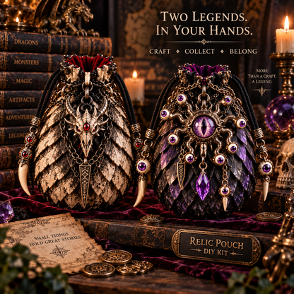 🧿⚔️ Legendary Relic Pouch DIY Kit™ – Fantasy Chainmail Scale Craft