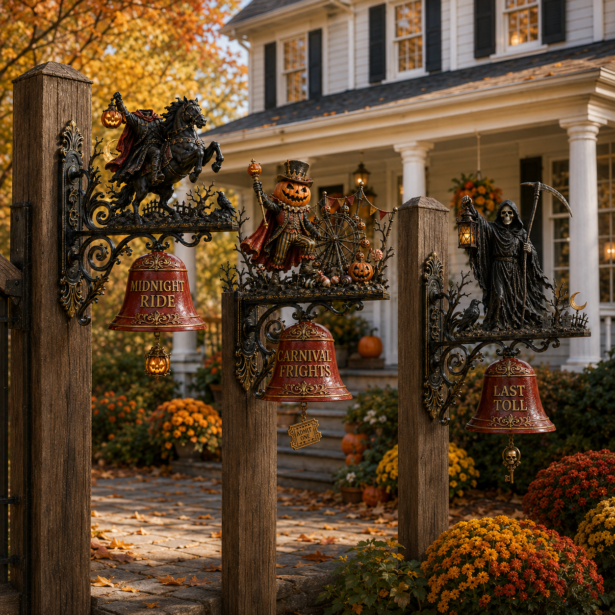 Halloween porch bell collection