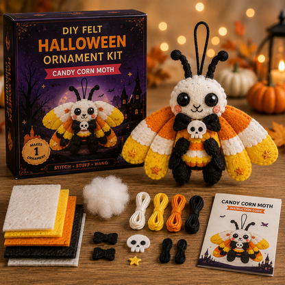 🎃🧵 Spooky Critters Halloween DIY Ornament Collection - BUY 3 GET 1 FREE（4 PCS）