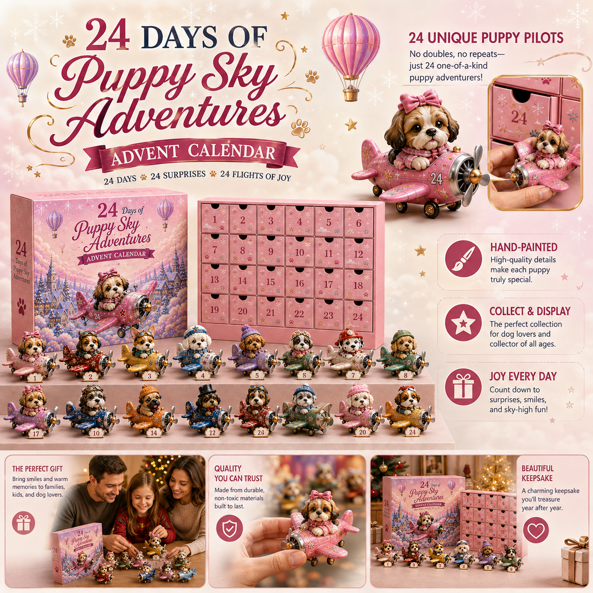 🐶✈️ 24 Days of Puppy Sky Adventures Advent Calendar 🎄🎁