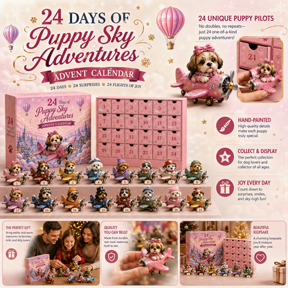 🐶✈️ 24 Days of Puppy Sky Adventures Advent Calendar 🎄🎁