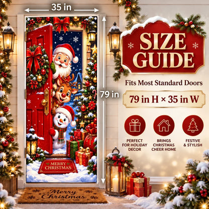 Magical Christmas Door Cover & Holiday Party Banner 🎄