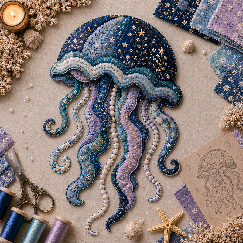 🌊 Ocean Friends DIY Patchwork Decoration Kit