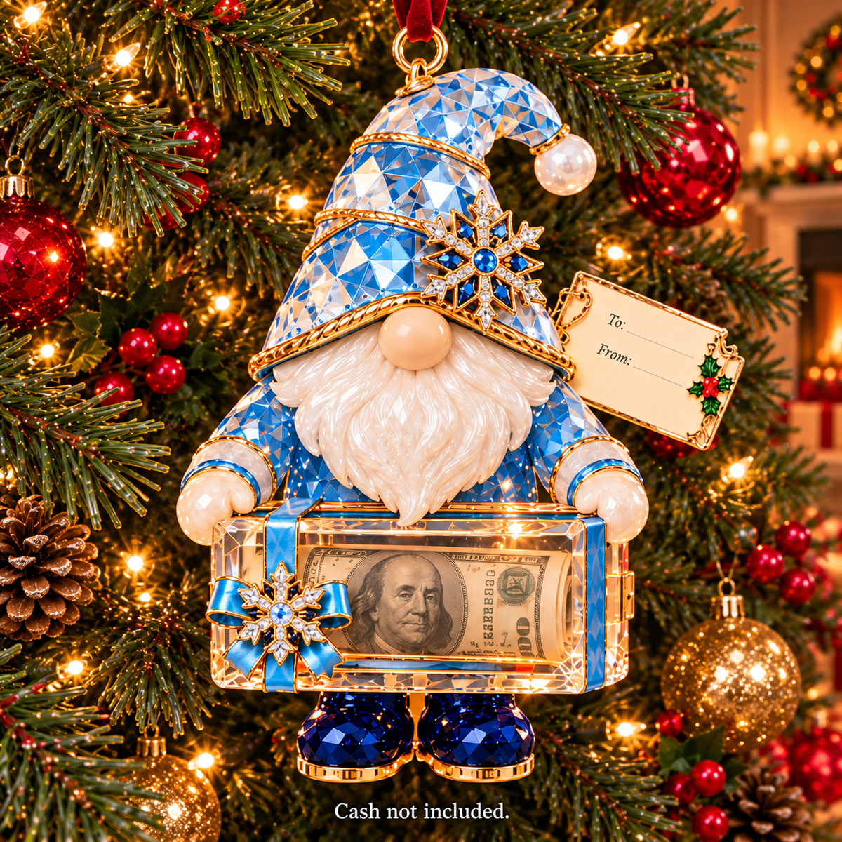 🔥Last Day 50% OFF -🎄💵 Christmas Gnome Money Holder Ornaments – A Fun & Magical Cash Gift Surprise 🎁