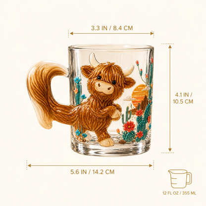 Whimsical 3D Animal Sculpted Mug – 12 oz Character Collection