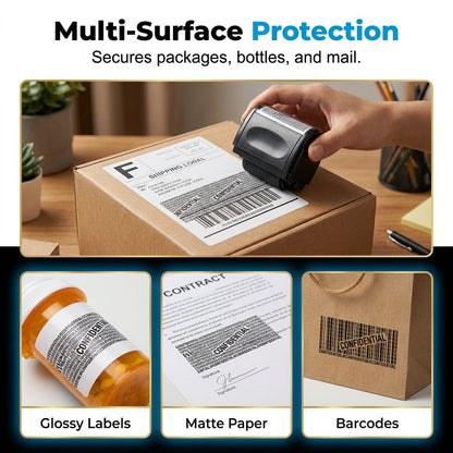 🔥🔥SALE 49% OFF!!-Privacy Protection Security Roller Stamp — Address & Billing Info Blocker, Home & Office Mailing Essentials 100m Long-Lasting Roll