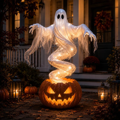 🔥Get 50% OFF👻Swirling Ghost Pumpkin Yard Lamp🎃