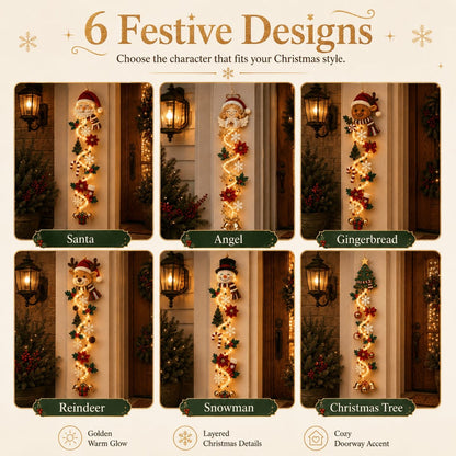 🎄 Christmas Magic Glowing Door Hanger – Light Up Your Door for the Holidays
