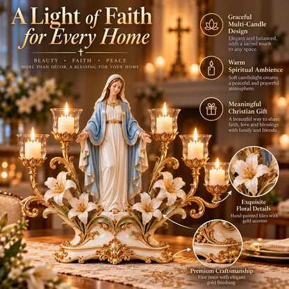 🔥 LAST DAY 51% OFF 🔥✨🕯️ Light Of His Presence — Sacred Christian Candleholder ✝️🤍