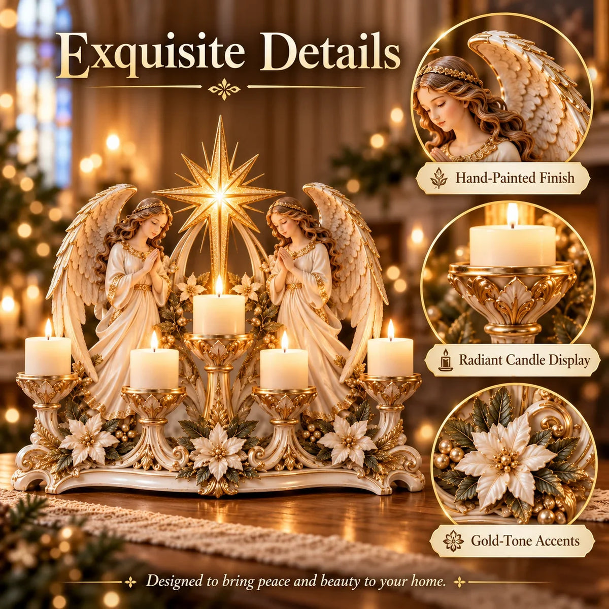 🔥 LAST DAY 51% OFF 🔥✨🕯️ Light Of His Presence — Sacred Christian Candleholder ✝️🤍