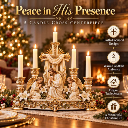 🔥 LAST DAY 51% OFF 🔥✨🕯️ Light Of His Presence — Sacred Christian Candleholder ✝️🤍