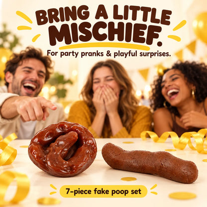 😂7 Pcs Fake Poop, Realistic Prank Poop