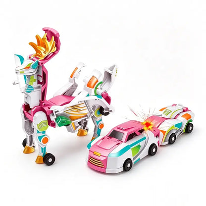 🔥Last Day 50% OFF - 🚗💥 2-in-1 Magnetic Transforming Dragon Car Toy – Racing Car Set