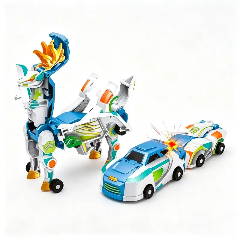 🔥Last Day 50% OFF - 🚗💥 2-in-1 Magnetic Transforming Dragon Car Toy – Racing Car Set