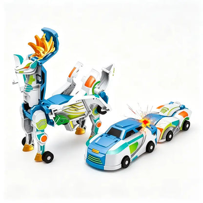 🔥Last Day 50% OFF - 🚗💥 2-in-1 Magnetic Transforming Dragon Car Toy – Racing Car Set