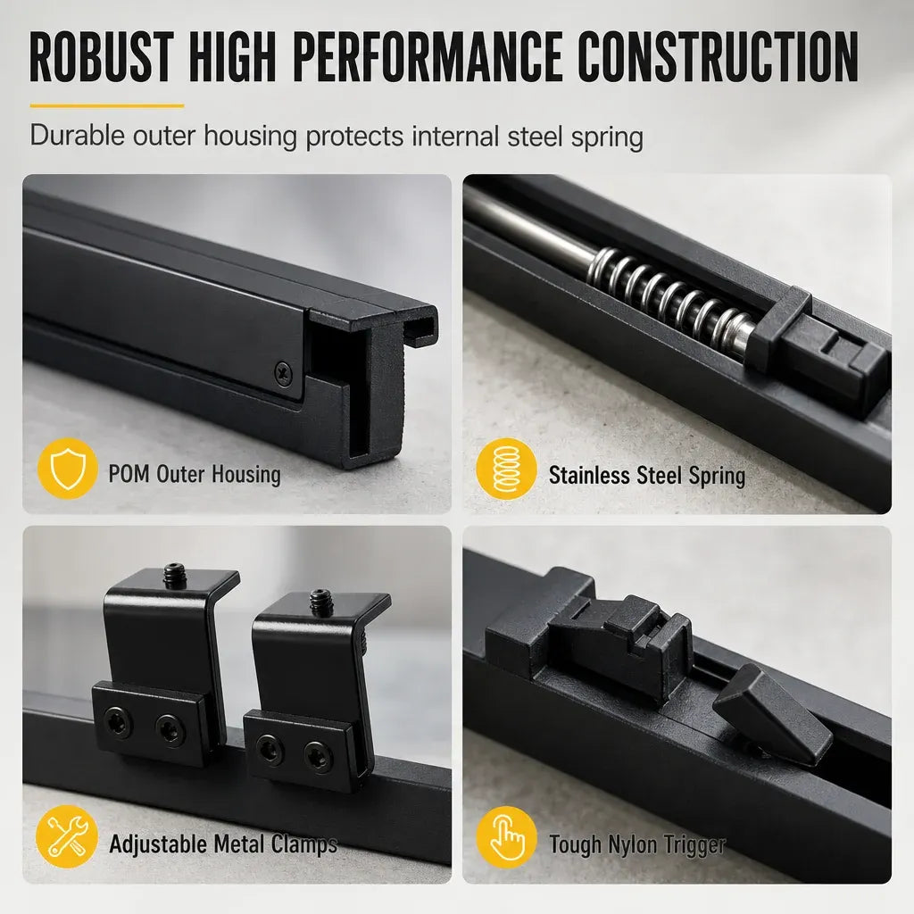 ⏰Limited Stock 50% OFF - 🚪🔇 Sliding Barn Door Soft Close Mechanism POM Material Track Buffer Damper Kit with No-Drill Installation