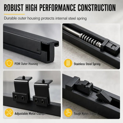 ⏰Limited Stock 50% OFF - 🚪🔇 Sliding Barn Door Soft Close Mechanism POM Material Track Buffer Damper Kit with No-Drill Installation