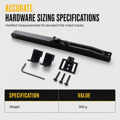 ⏰Limited Stock 50% OFF - 🚪🔇 Sliding Barn Door Soft Close Mechanism POM Material Track Buffer Damper Kit with No-Drill Installation